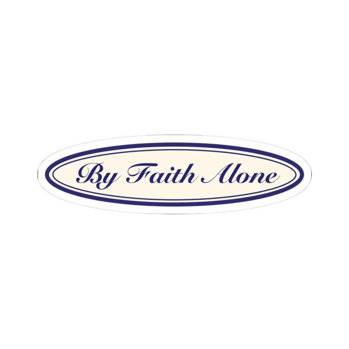 Retro By Faith Alone Stickers
